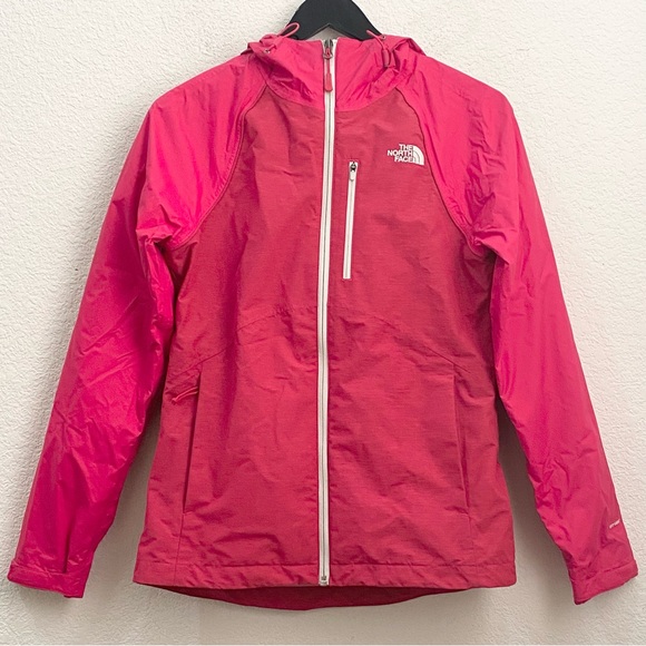 THE NORTH FACE Pink Red Dryvent Women’s Hooded Rain Jacket Size XS - Picture 3 of 16